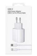Chargeur USB-C 25W avec câble USB-C vers iPhone