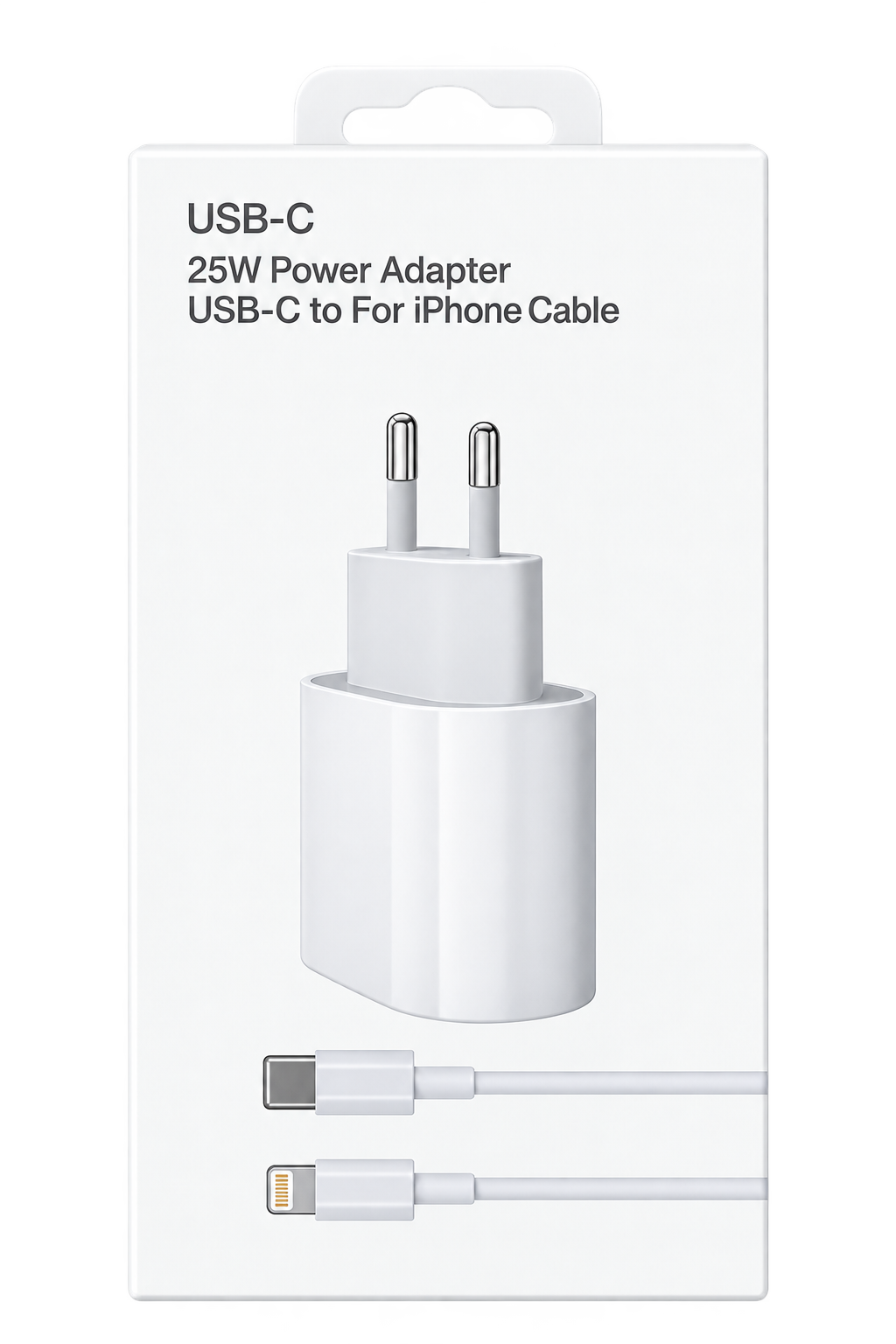Chargeur USB-C 25W avec câble USB-C vers iPhone
