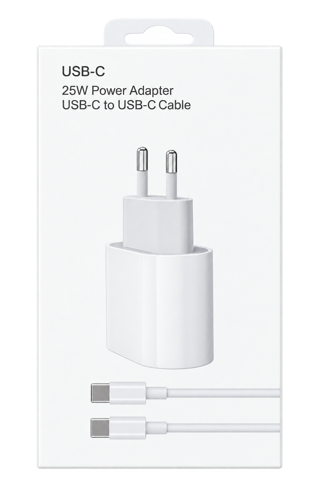 Chargeur USB-C 25W avec câble USB-C vers USB-C