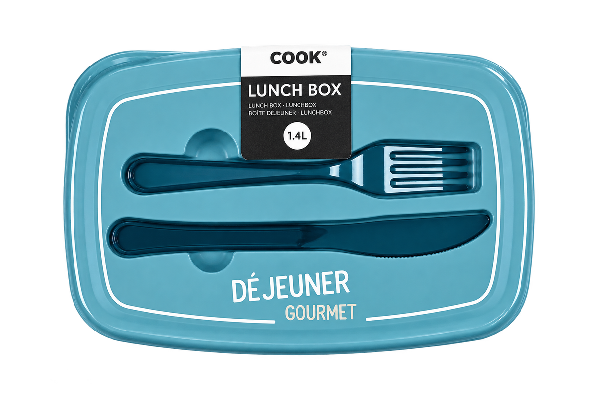 Lunch Box COOK 1,4 L avec couverts intégrés
