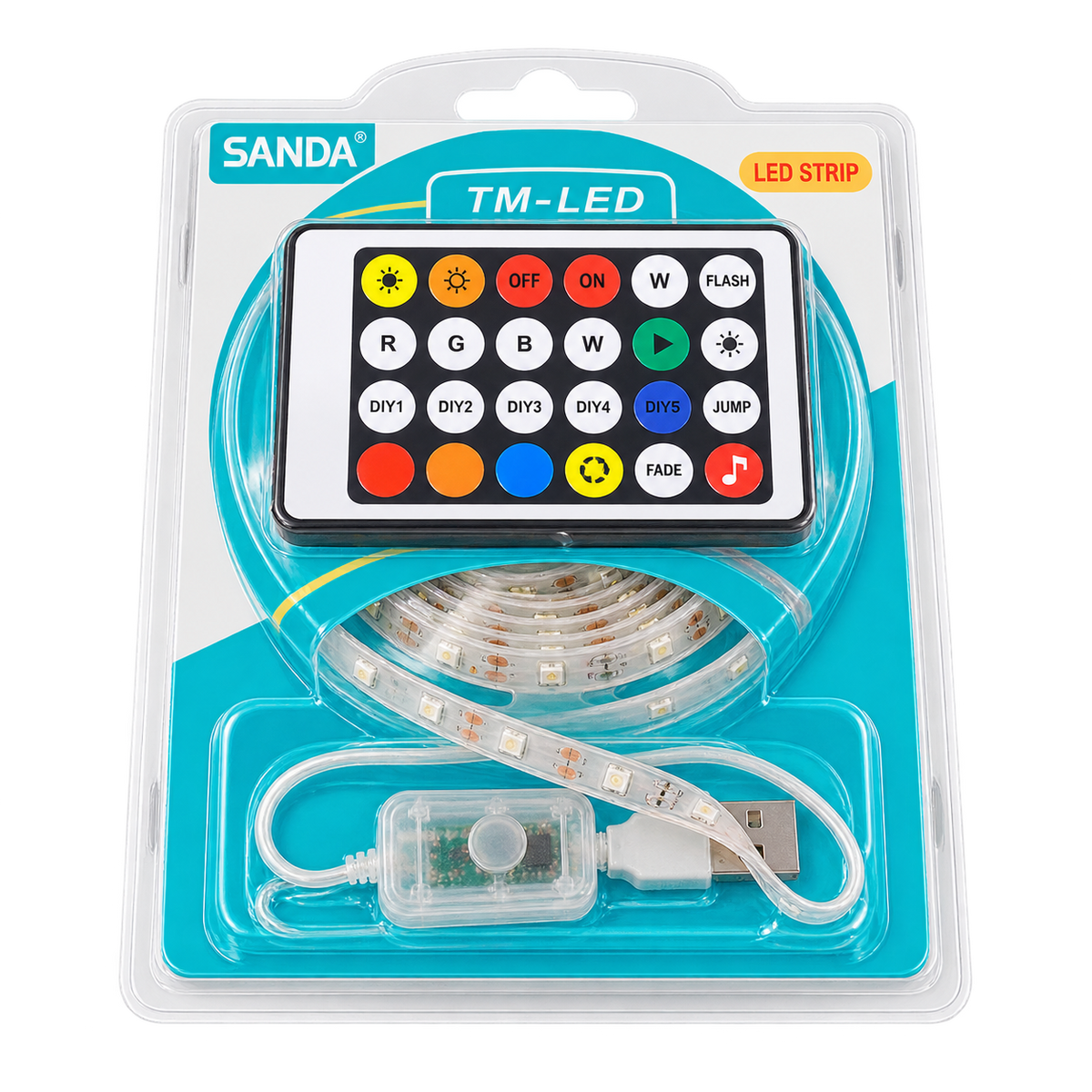 Kit bande LED Sanda TM-LED avec télécommande