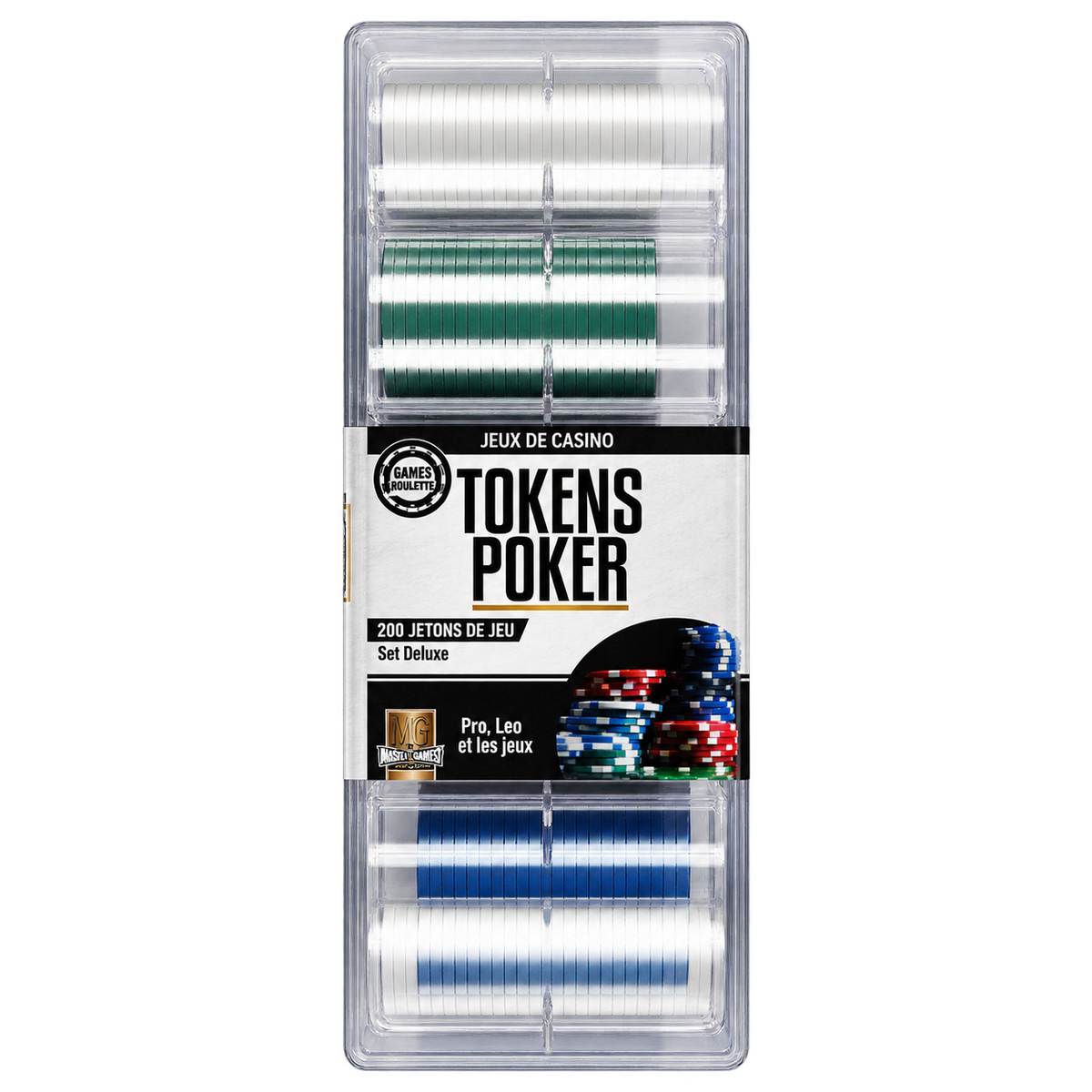 Coffret Tokens Poker 200 jetons